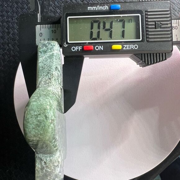 Moss Agate Crystal Star Carving (3) - Picture 7 of 10